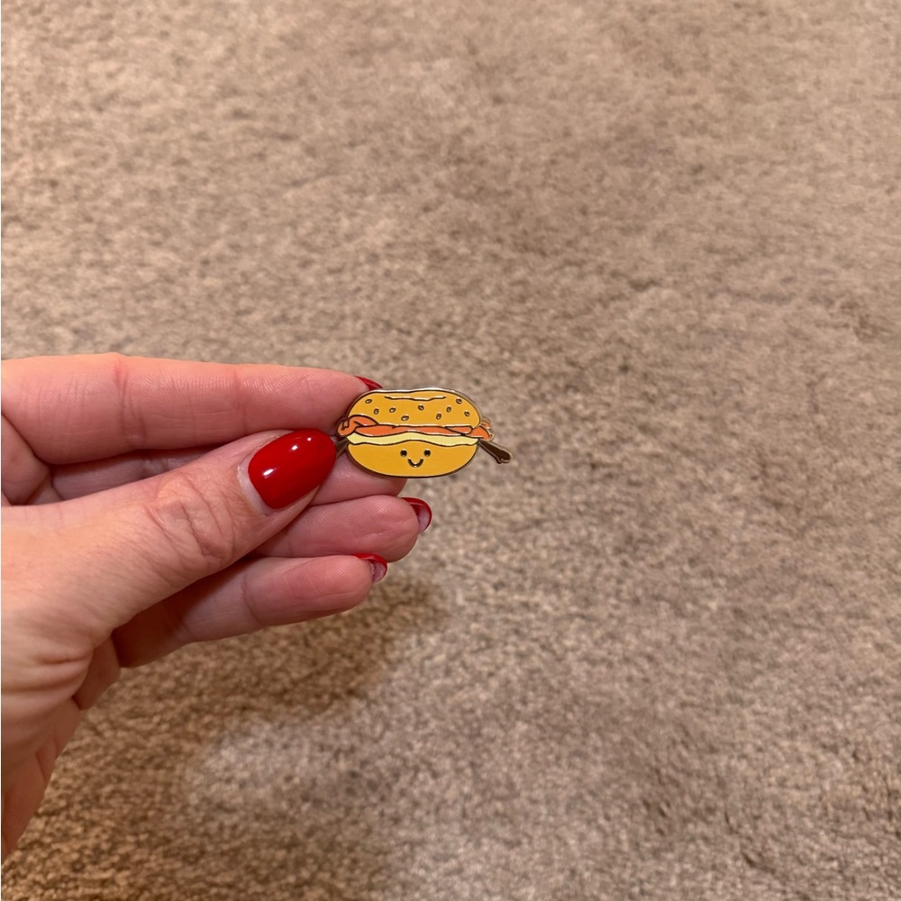 Jellycat Cute Bagel Enamel Pin